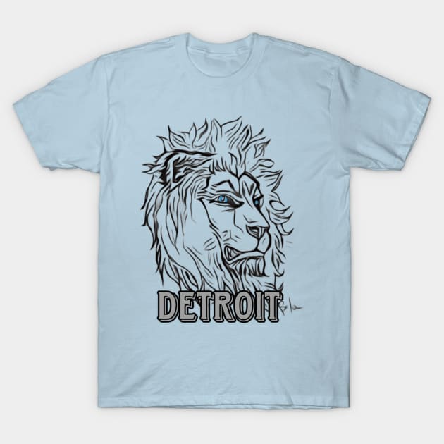 Detroit Lions T-Shirt by Bosko Art Designs